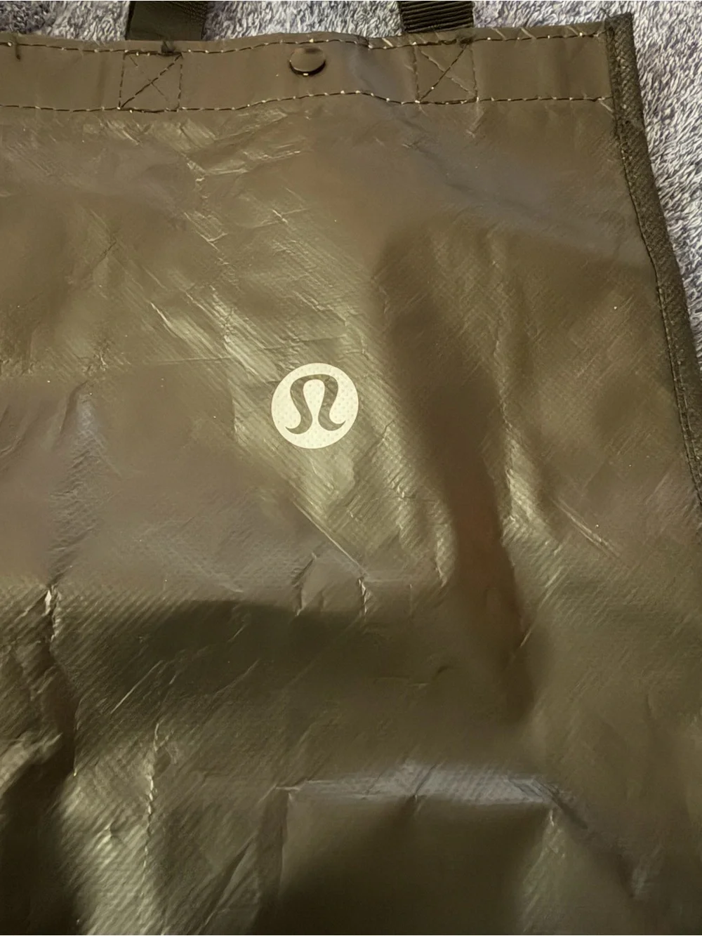 Lululemon Small Reusable Shopping Tote Bag Black